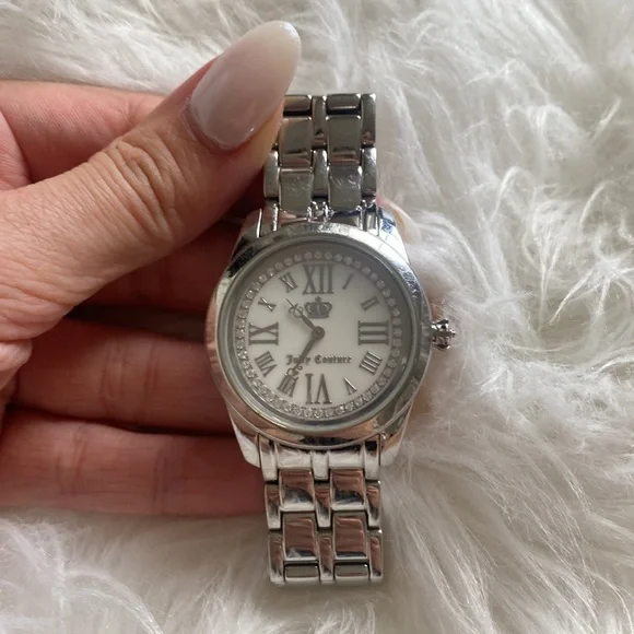 Juicy Couture Silver Watch Juicy Couture Silver Tone Hanging Charm Watch . Brand New In  main image 4